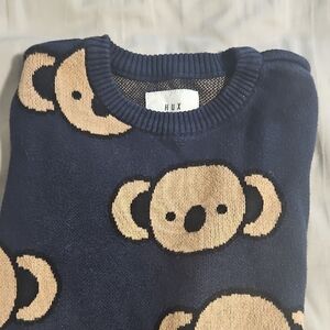 Hux Navy Koala Sweater Size 6